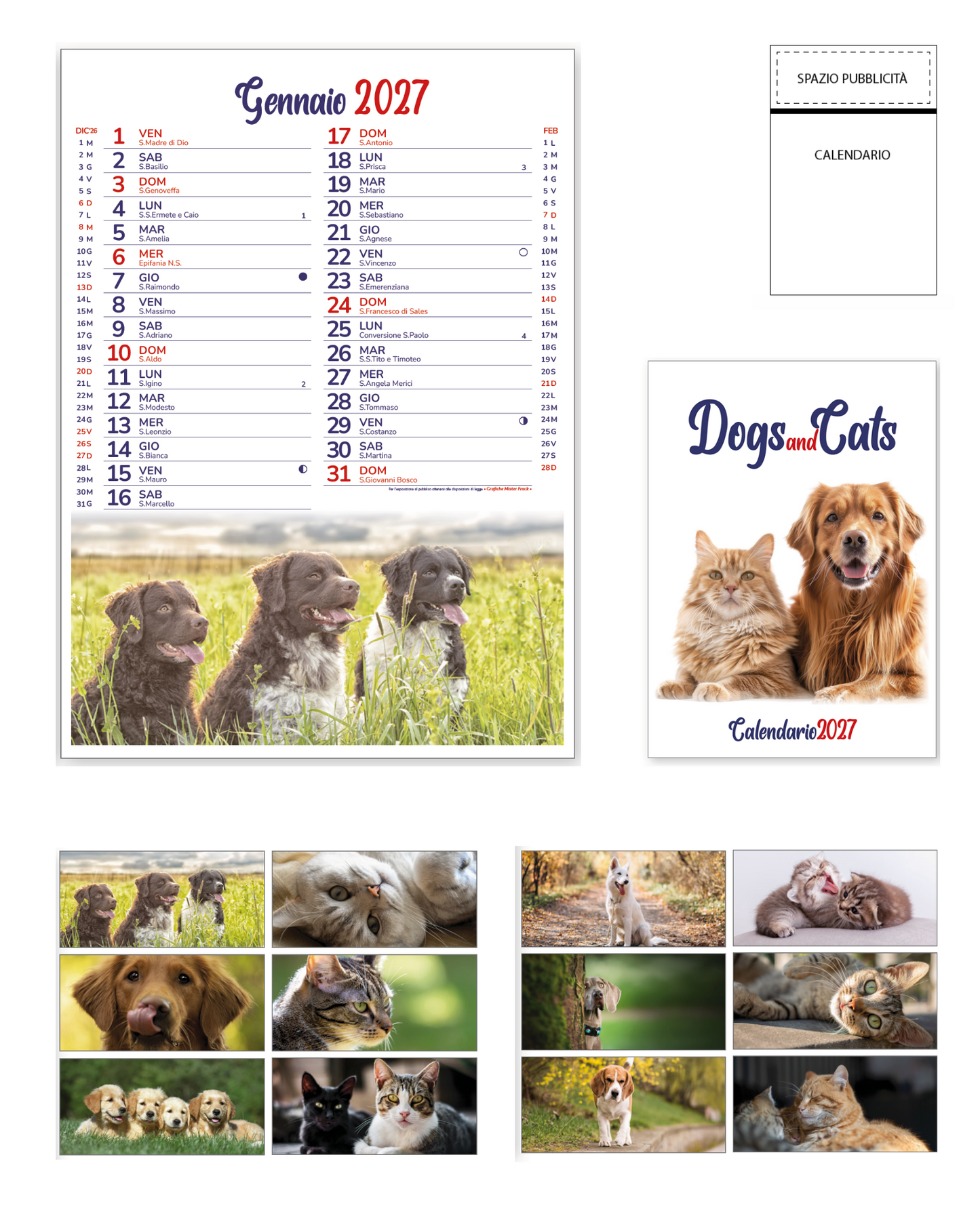 Calendario Cani e Gatti 24