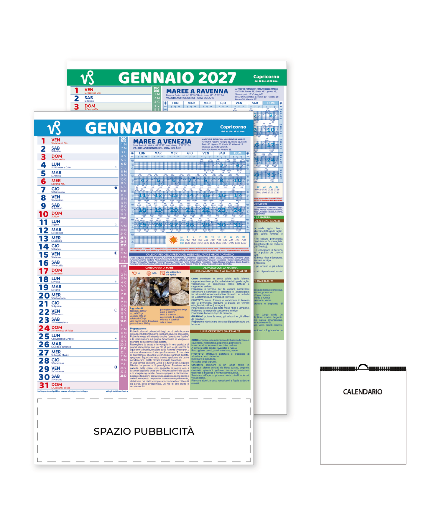 Calendario Ricette con Maree