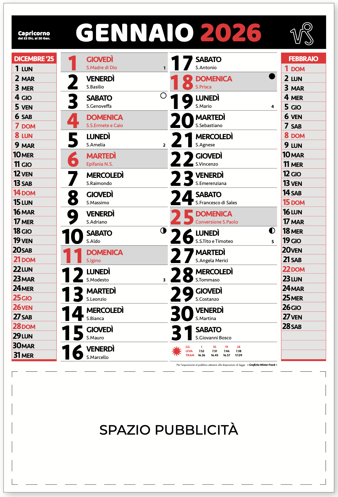 Calendario olandese 30