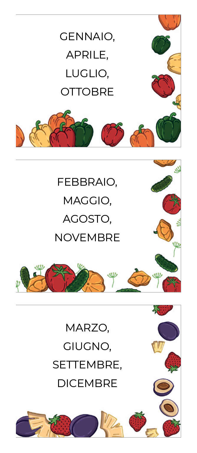 Calendario Ortaggi
