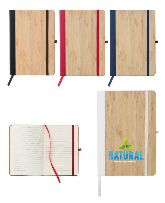 Quaderno A5 con copertina in bamboo
