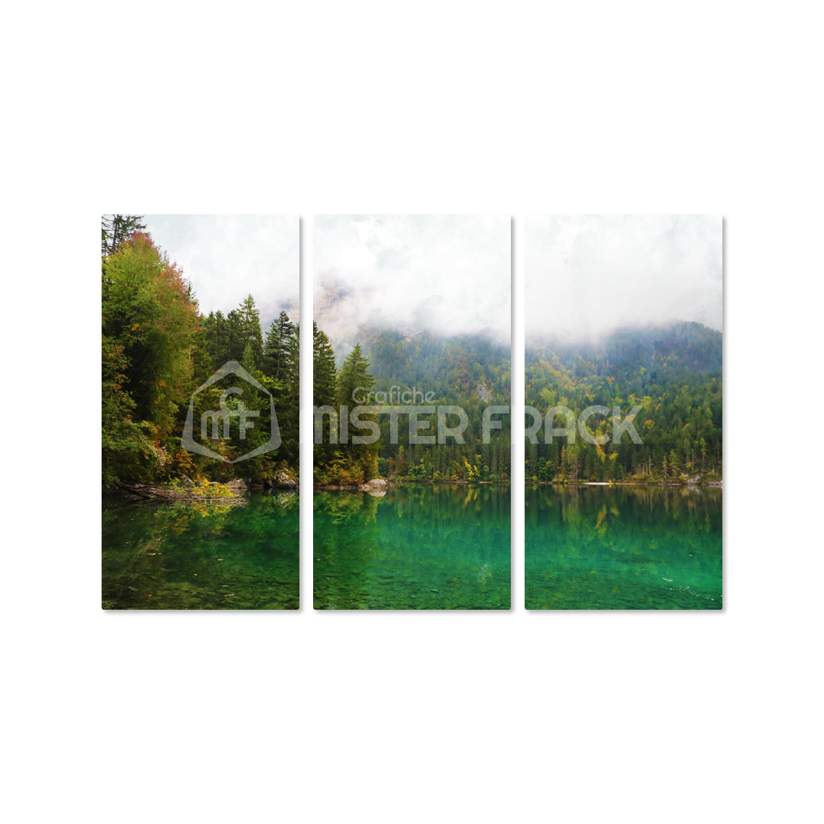 Quadro in tela canvas Lago di Tovel Trentino Landscape