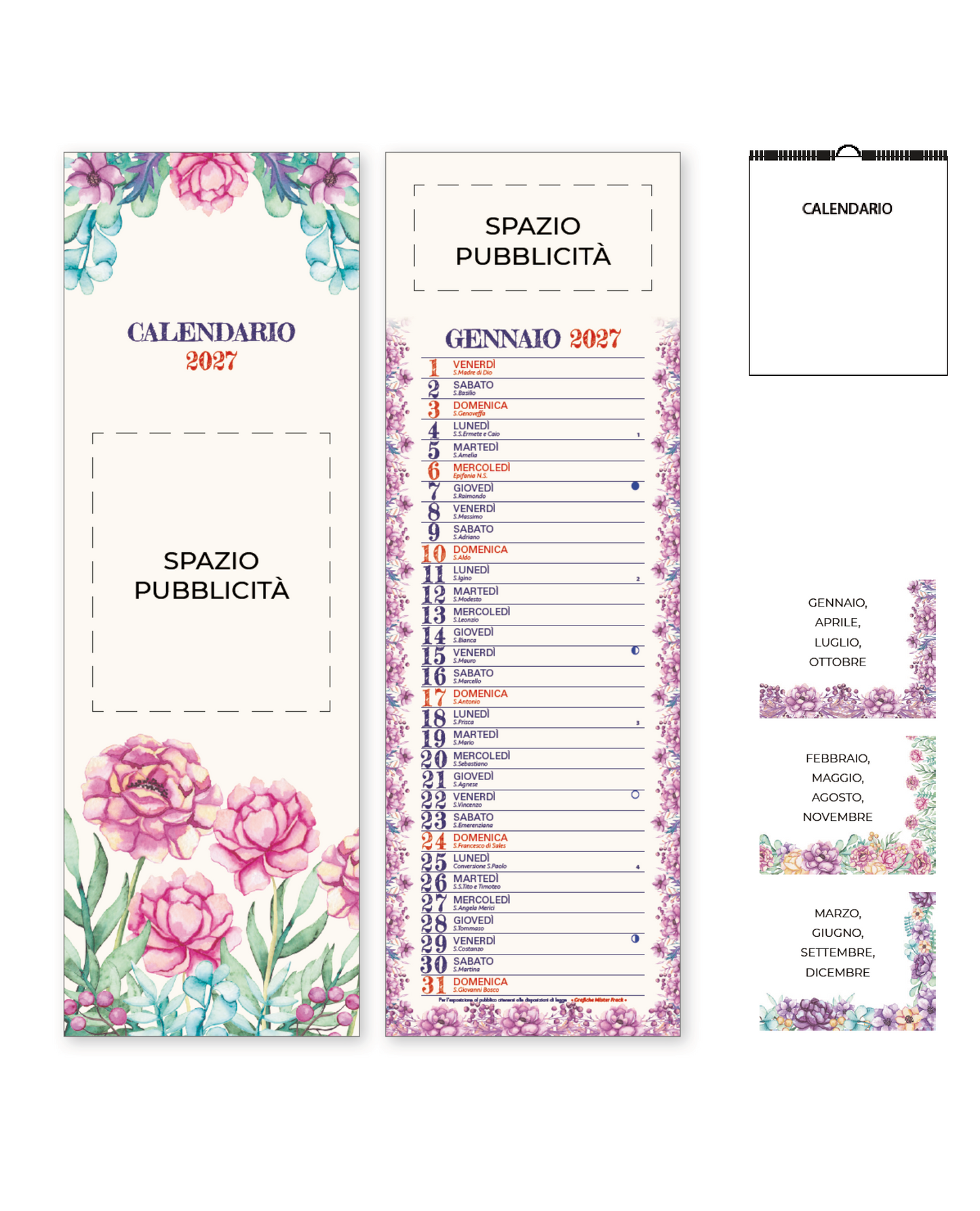 Calendario Fiori