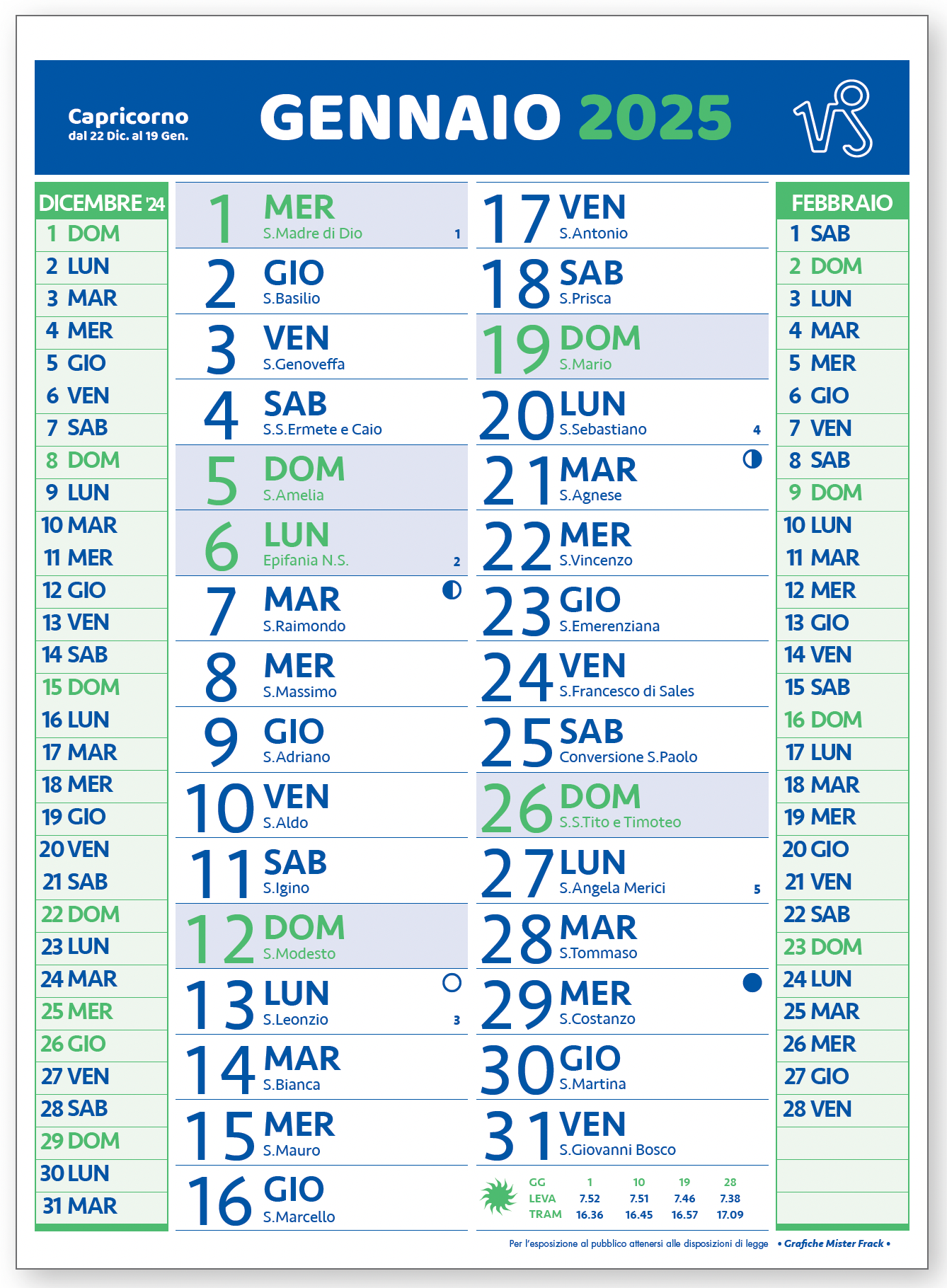 Calendario olandese 24