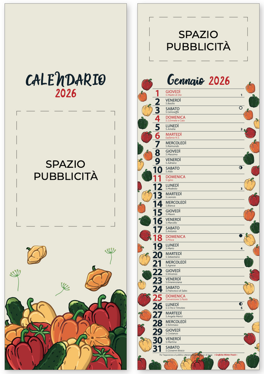 Calendario Ortaggi
