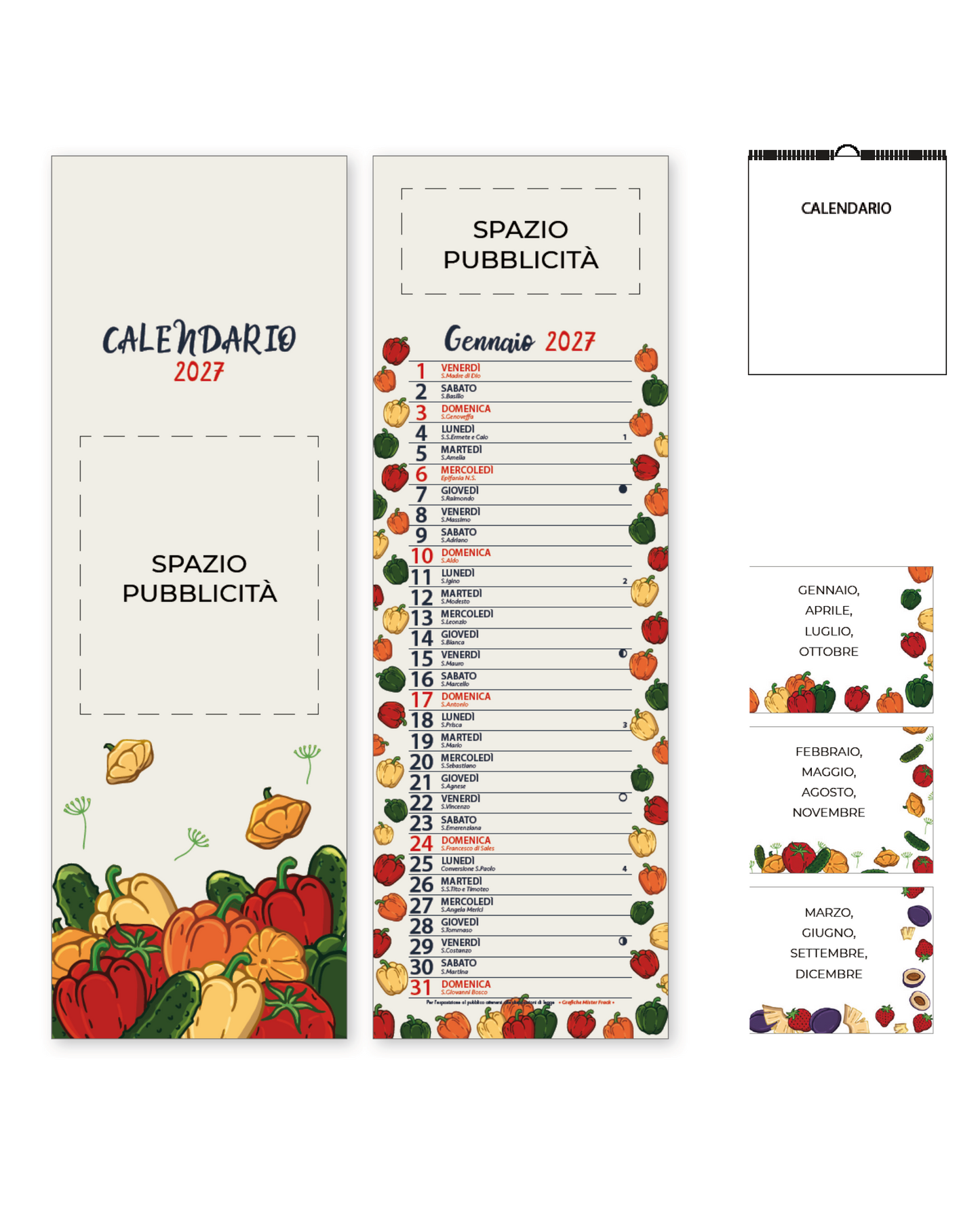 Calendario Ortaggi