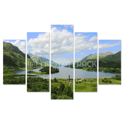 Quadro in tela canvas Scozia Glenfinnan monument Landscape Lago