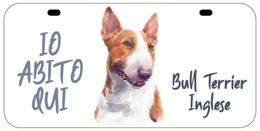 Targa BULL TERRIER INGLESE