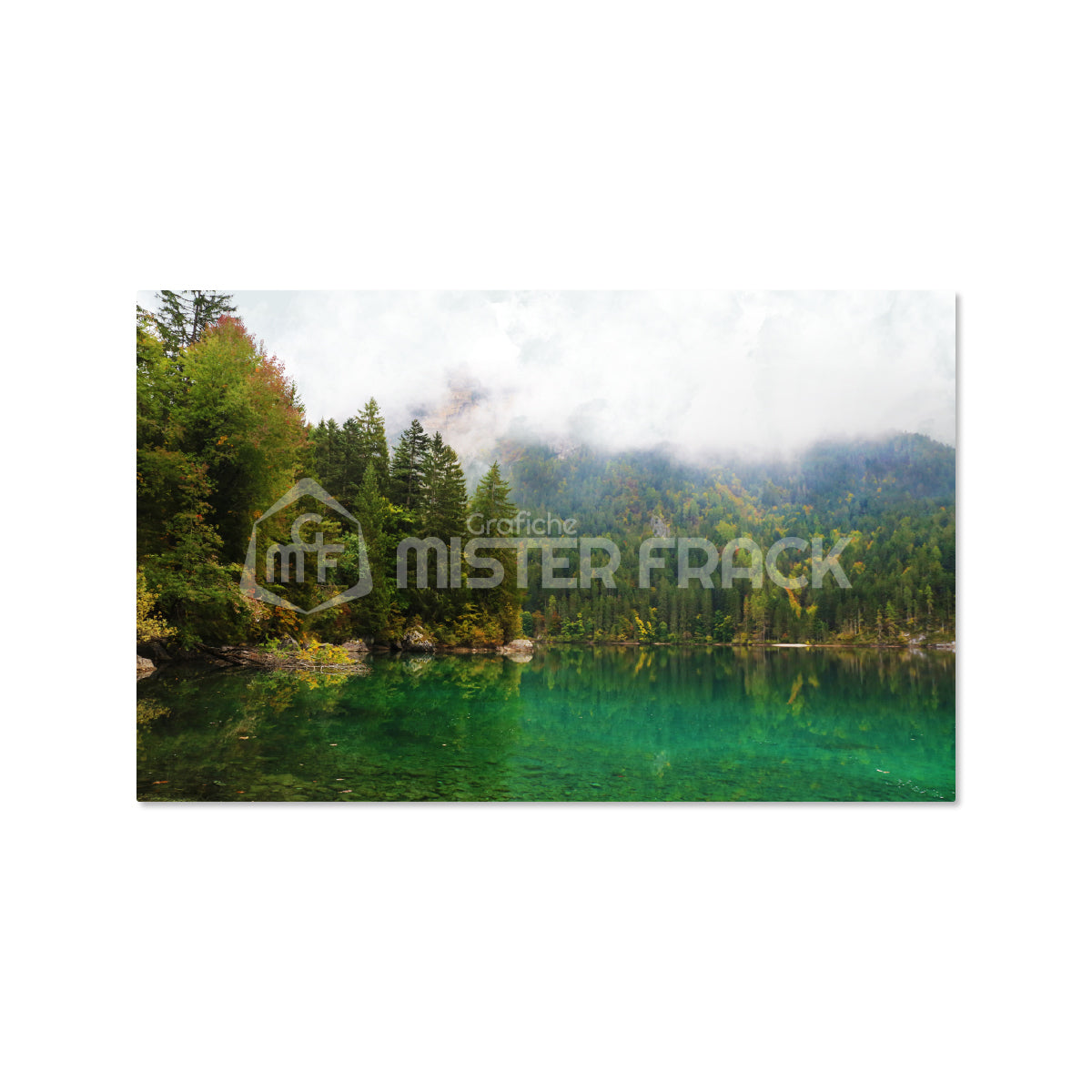 Quadro in tela canvas  Lago di Tovel Trentino Landscape